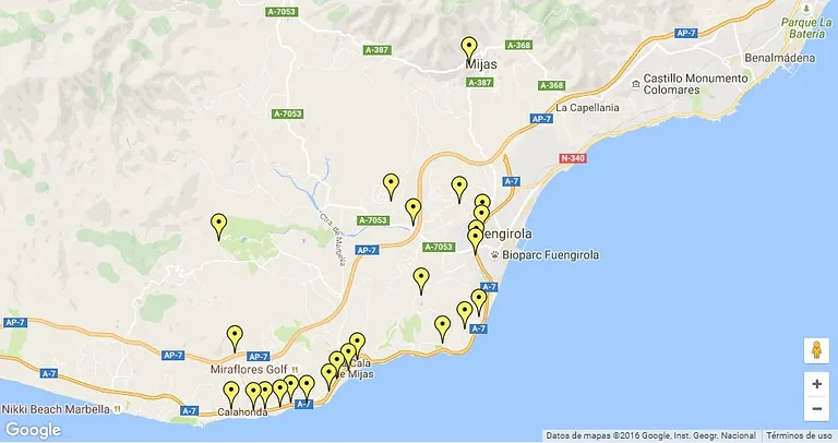 Radio Taxi Mijas mapa