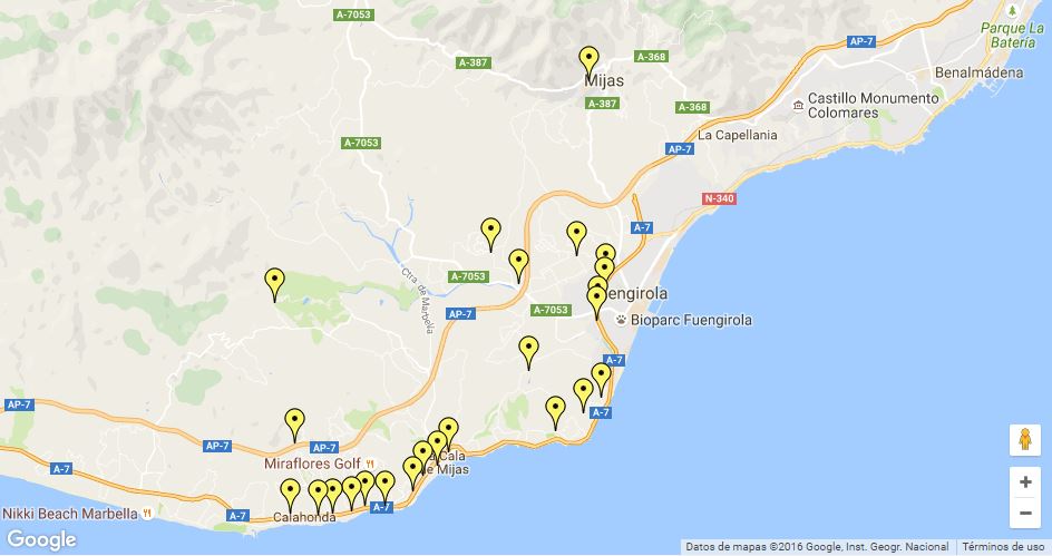 Radio Taxi Mijas mapa